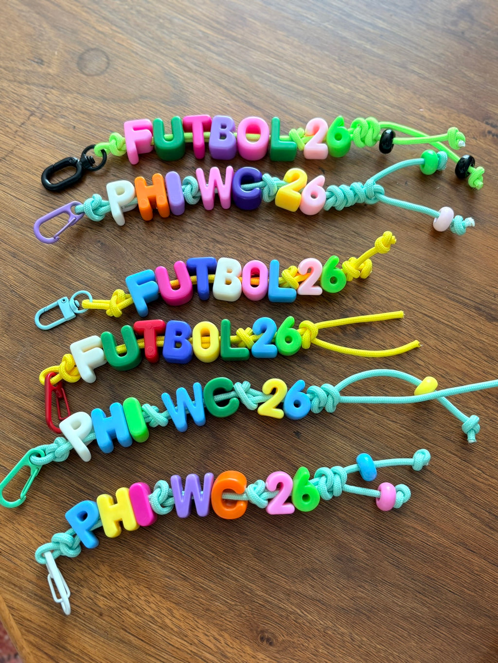 Bubble Letter Key Chain