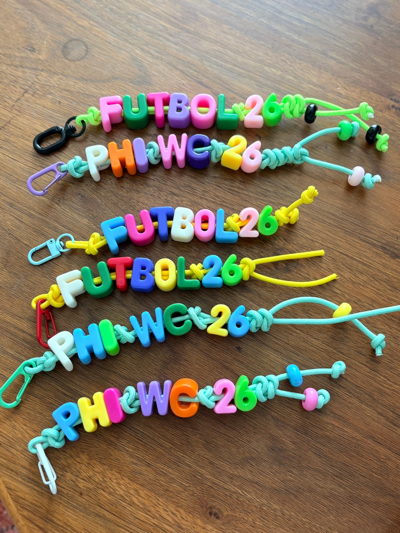 Bubble Letter Key Chain
