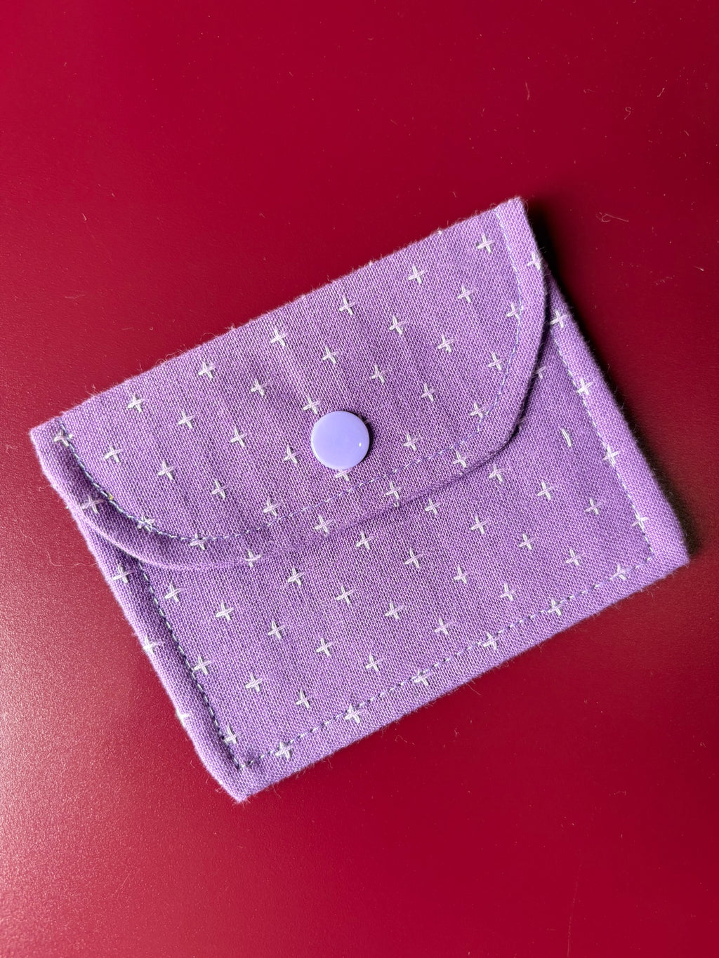 Handmade Fabric Wallet - Purple