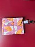 Handmade Fabric Wallet with Clasp - Bird Print