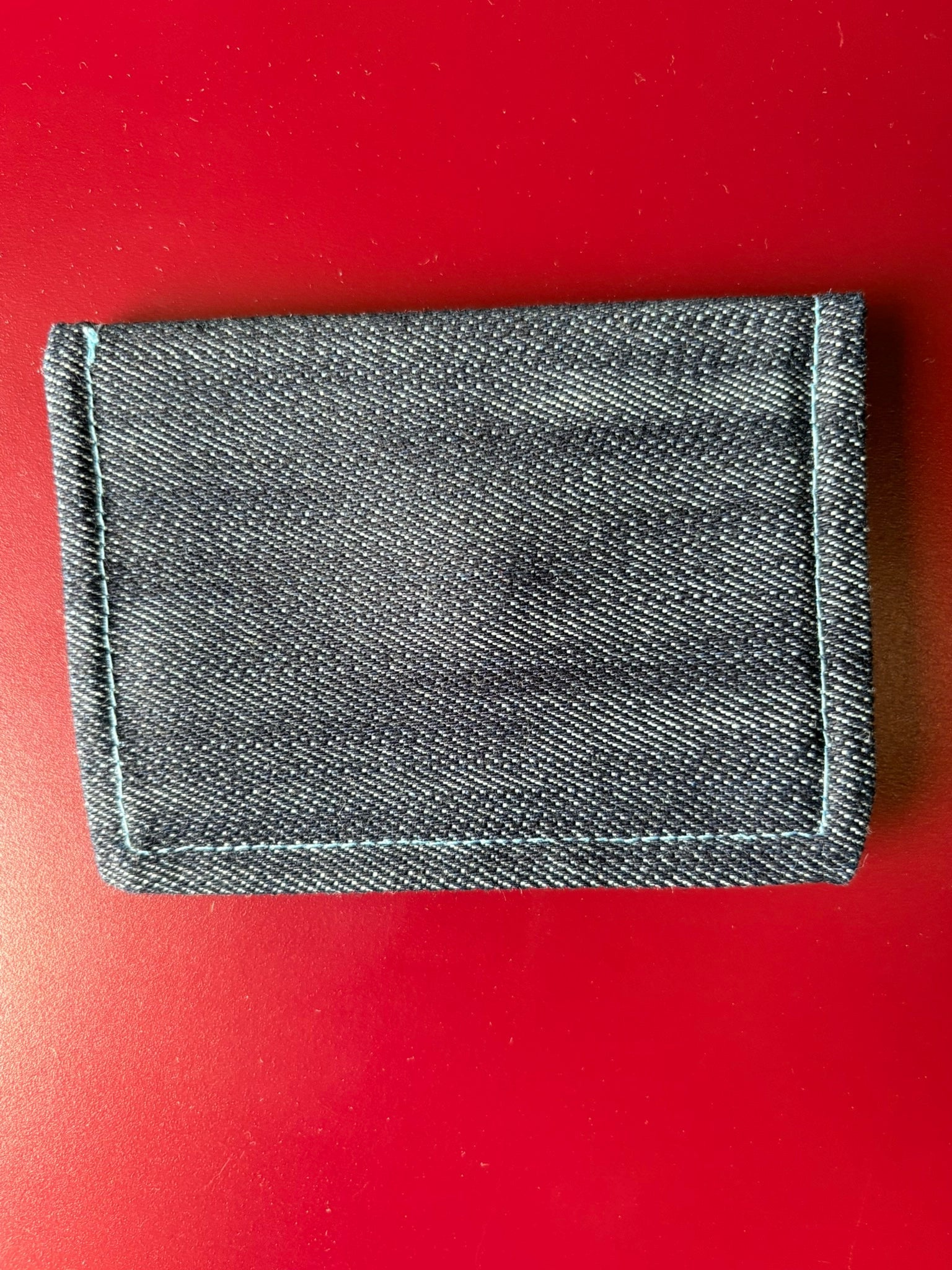 Handmade Fabric Wallet - Denim
